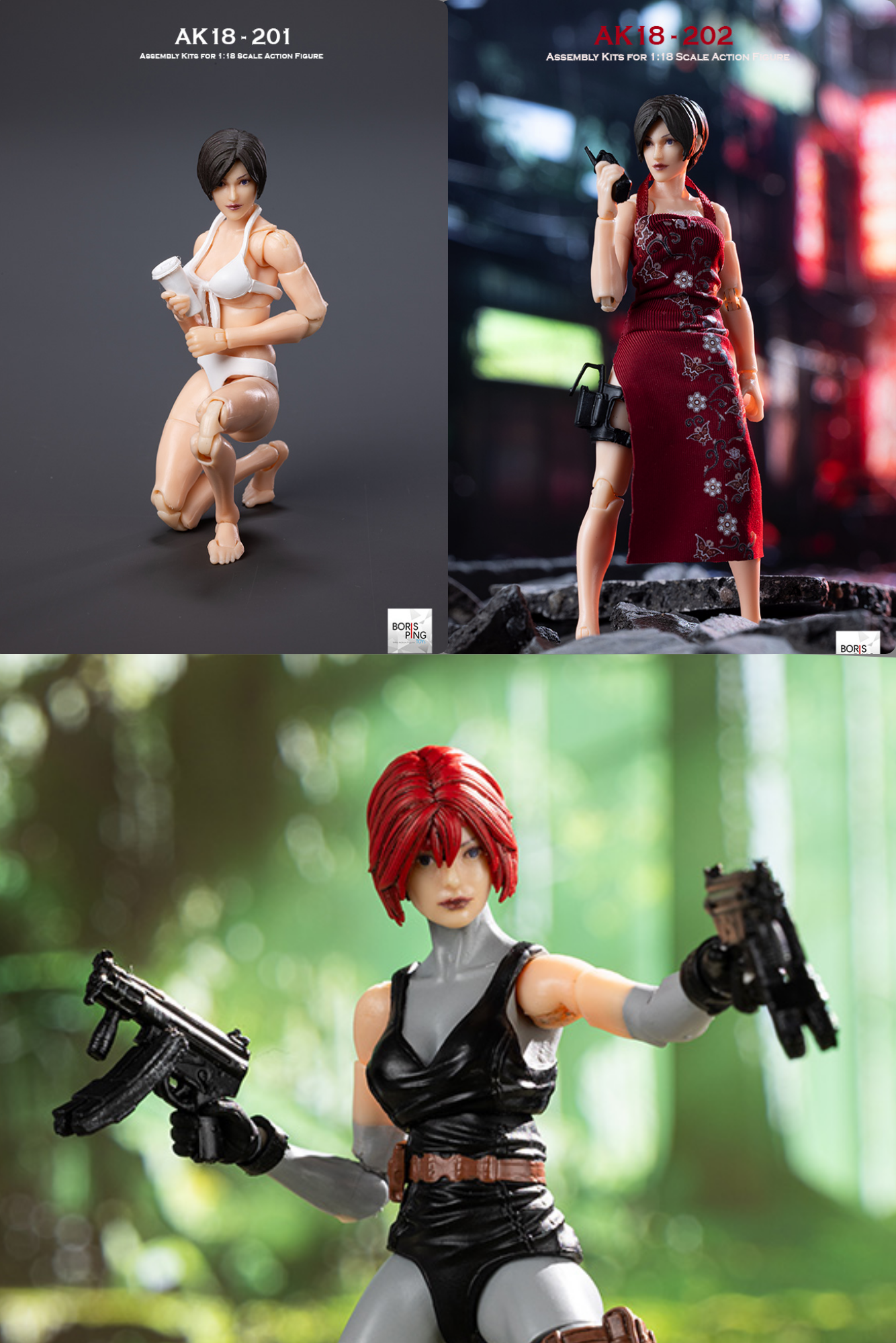 BP Assembly Kits AK Series (201, 202A, 203A)- Action Figure By Boris Ping