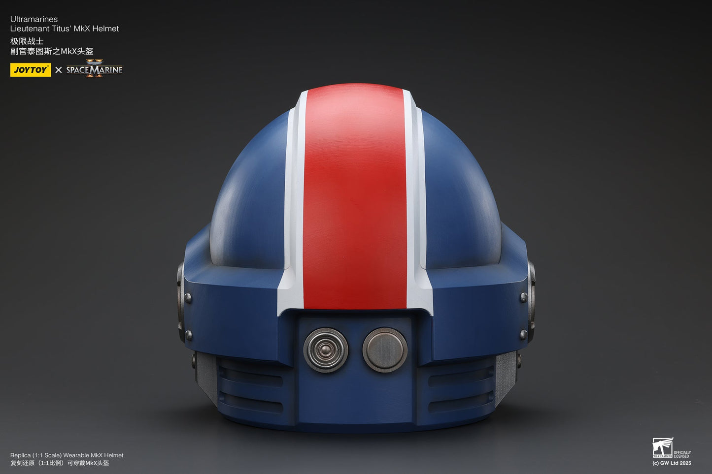 1:1 Ultramarines Lieutenant Titus' MKX Helmet - 1/1 Space Marine II Helmet By JOYTOY