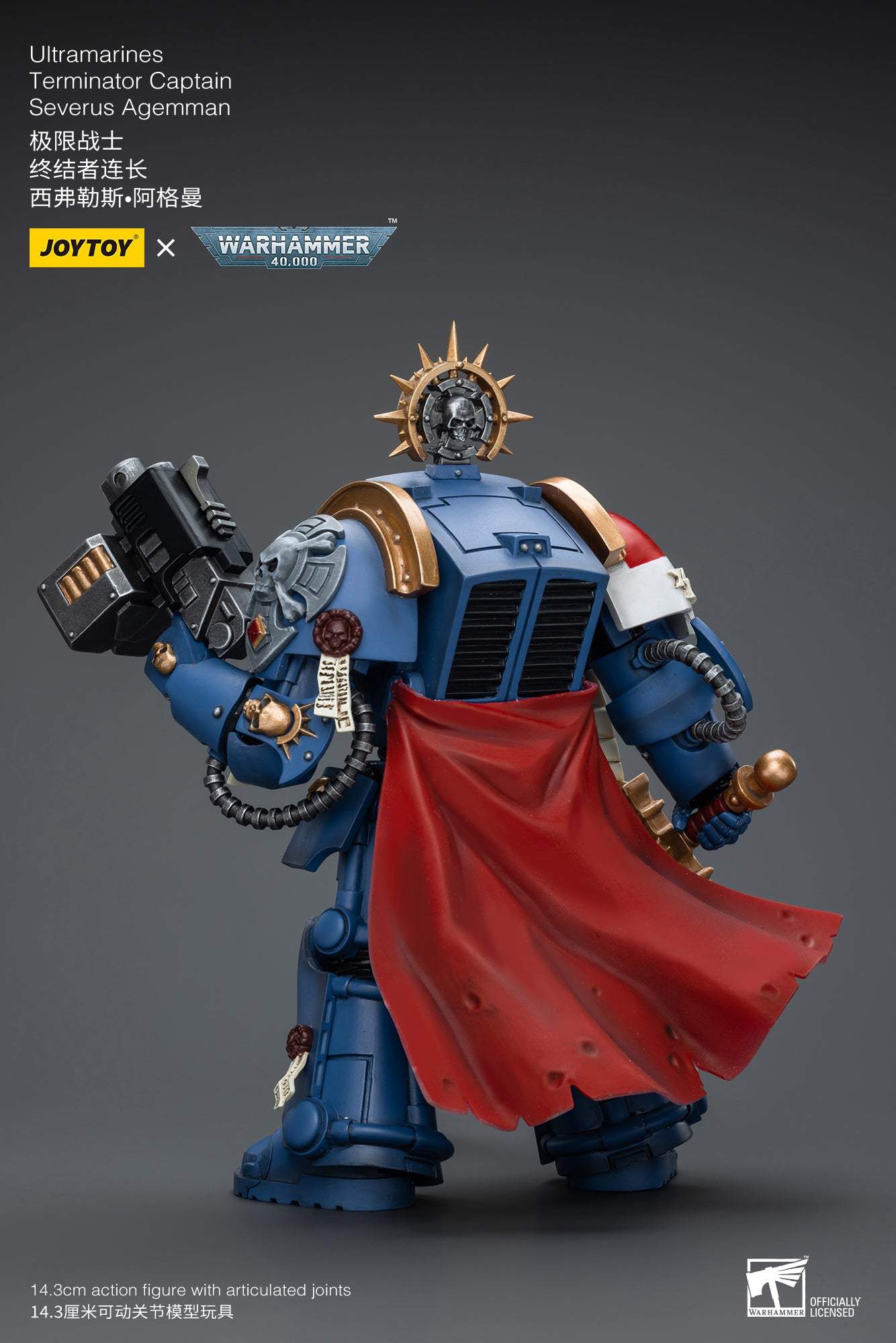 Ultramarines Terminator Captain Severus Agemman- Warhammer 40K Action Figure By JOYTOY