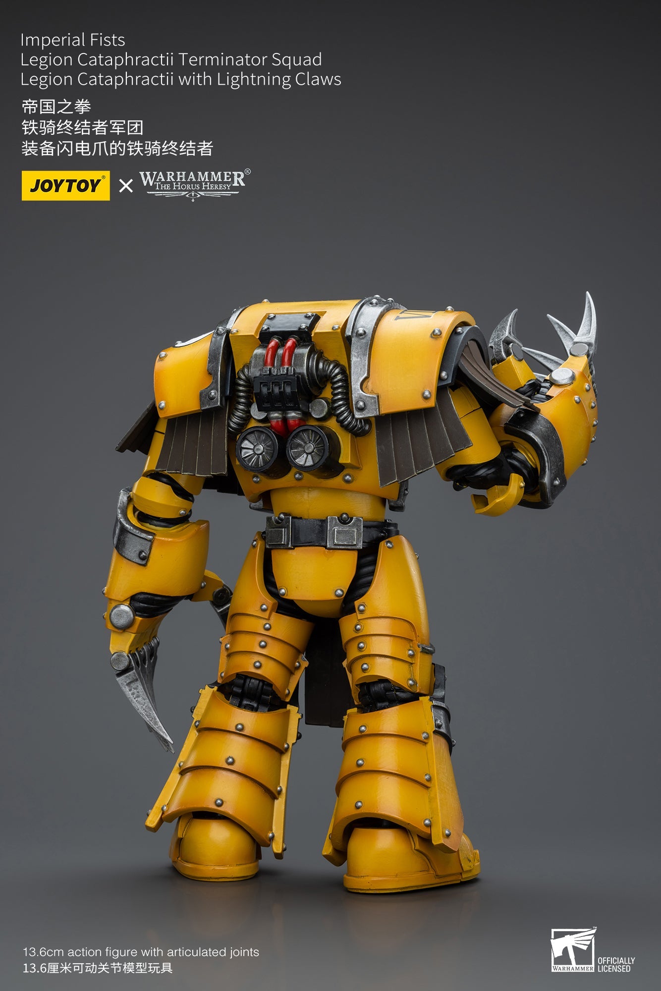 Imperial Fists Legion Cataphractii Terminator Squad Legion Cataphractii with Lightning Claws - Warhammer 40K Action Figure By JOYTOY