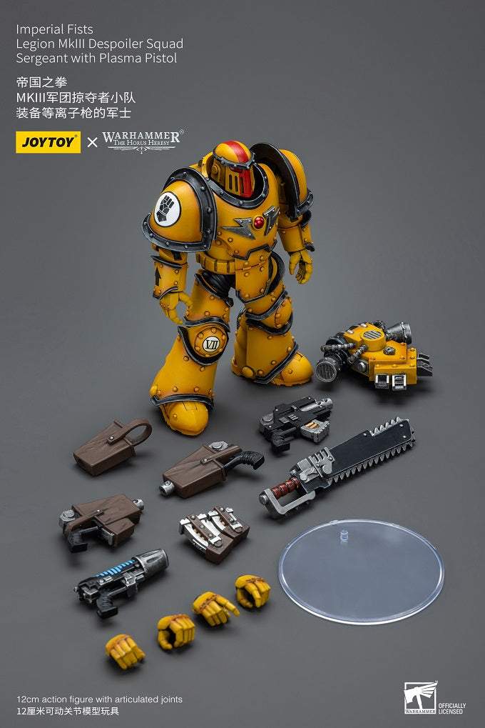 Imperial Fists Legion MkIII Despoiler Squad Sergeant with Plasma Pistol