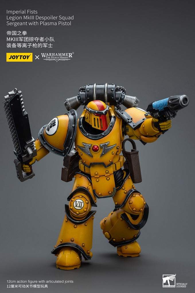 Imperial Fists Legion MkIII Despoiler Squad Sergeant with Plasma Pistol