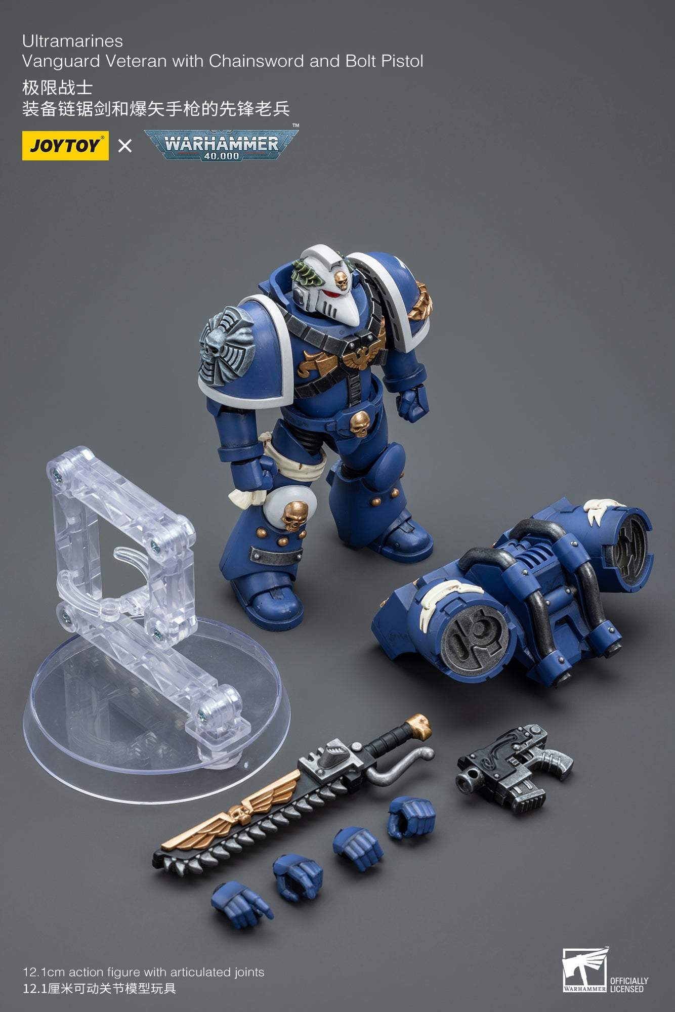 Ultramarines Vanguard Veteran with Chainsword and Bolt Pistol