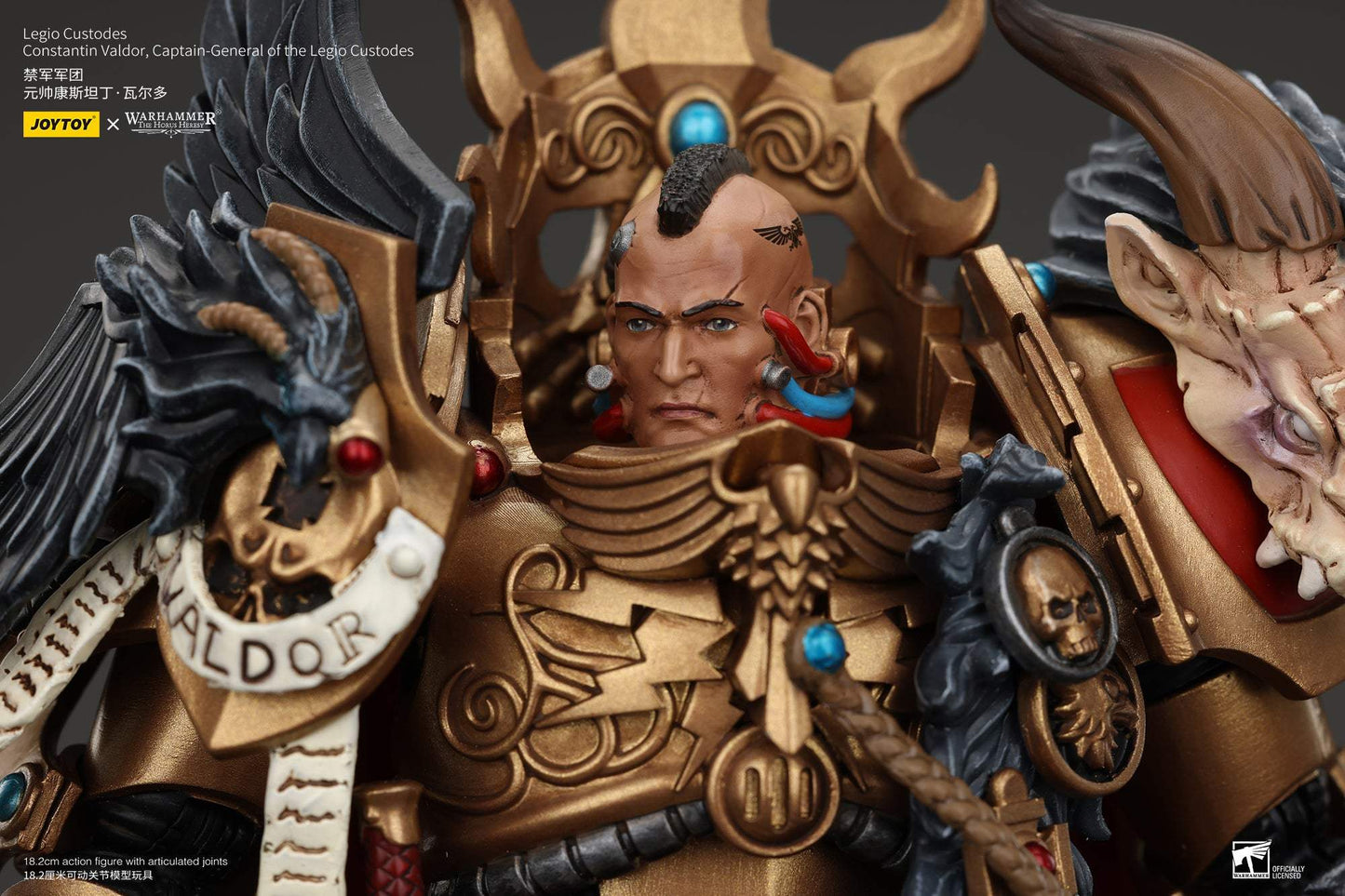Legio Custodes Constantin Valdor,Captain-General of the Legio Custodes- Warhammer "The Horus Heresy" 1/18 Action Figure By JOYTOY