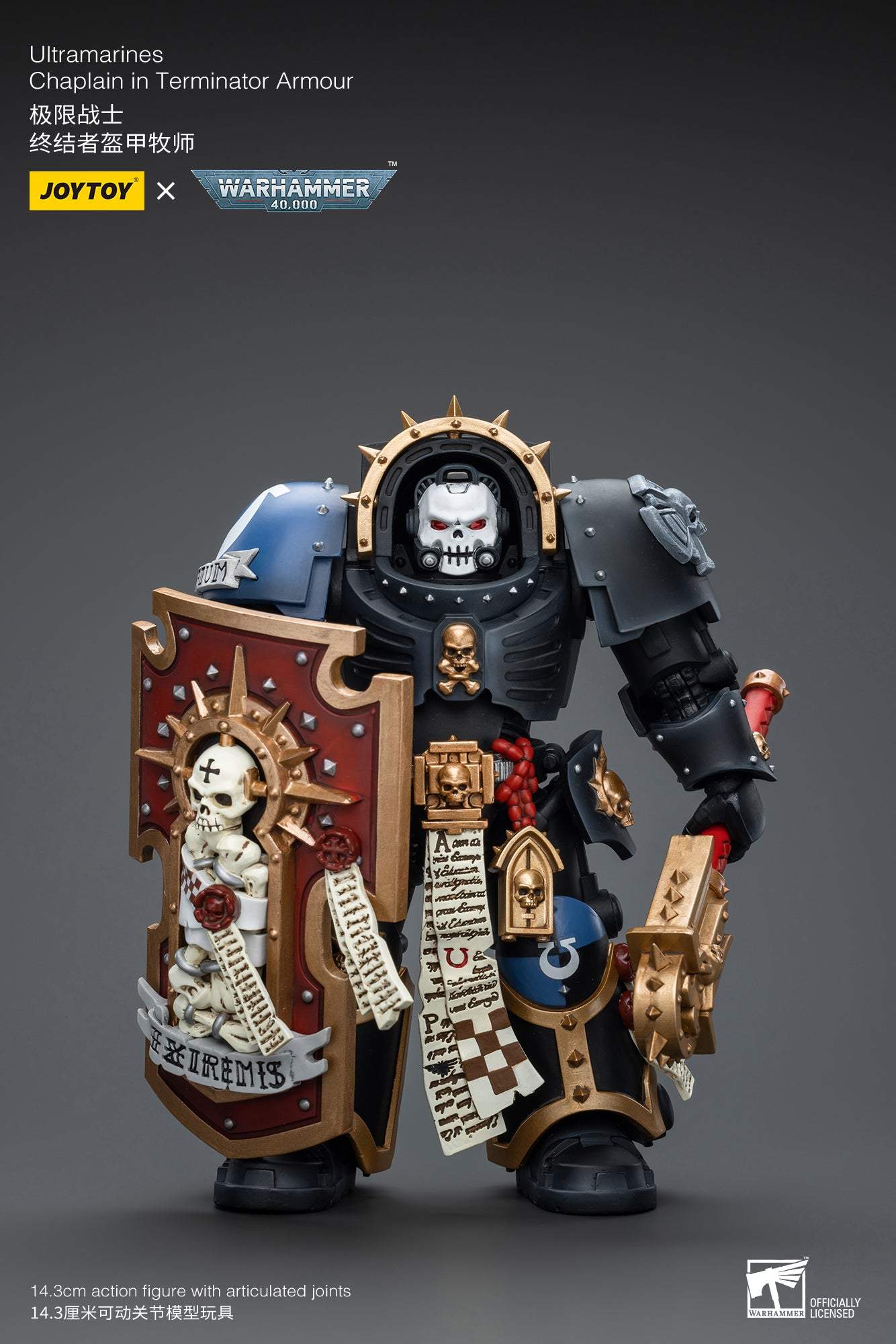 Ultramarines Chaplain in Terminator Armour - Warhammer 40K Action Figure By JOYTOY