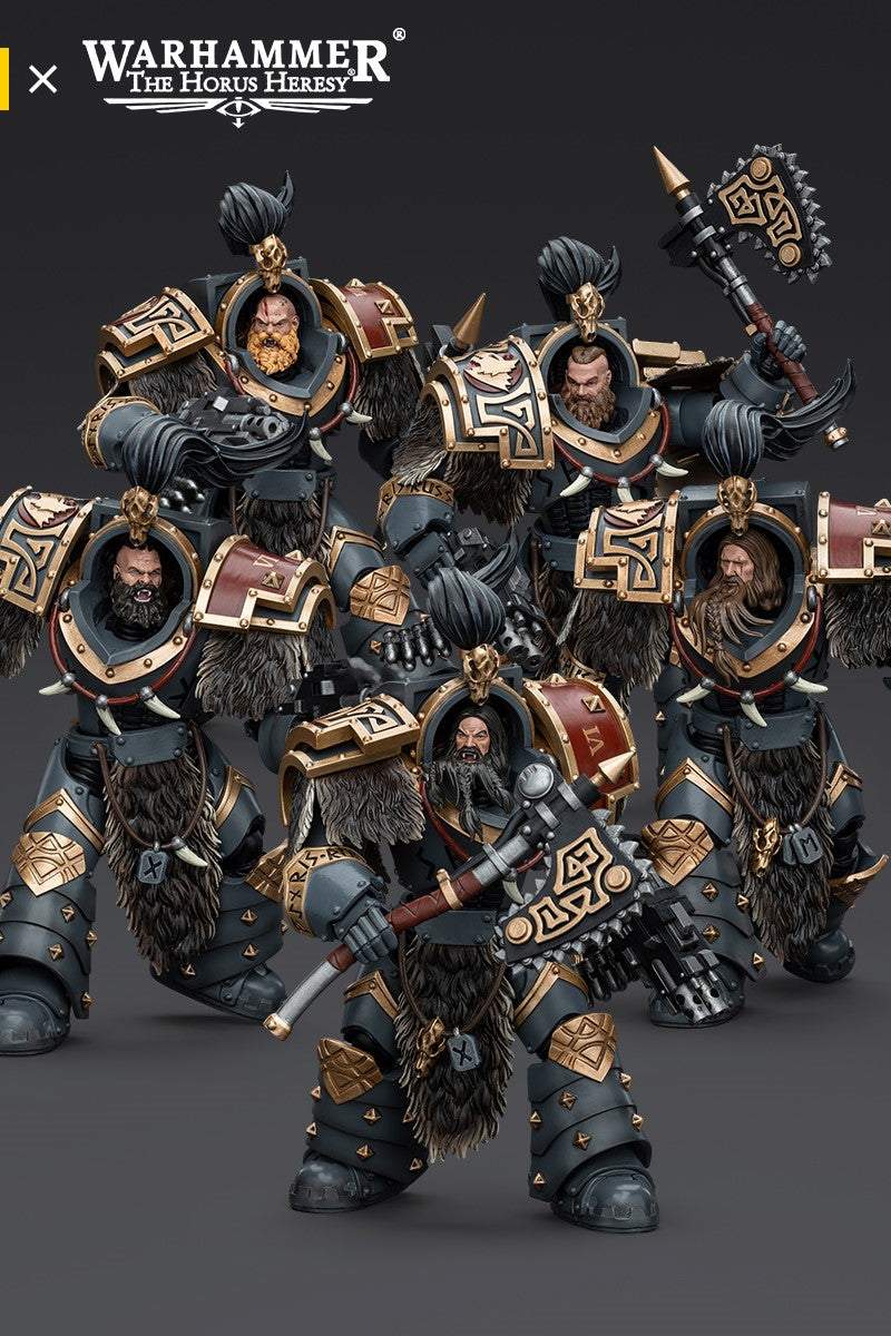 Space Wolves Varagyr Wolf Guard Squad - Warhammer "The Horus Heresy" Action Figure By JOYTOY