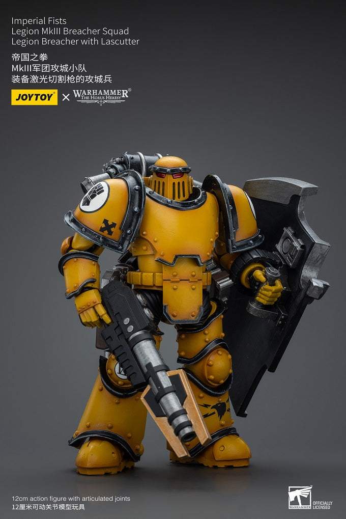 Imperial Fists Legion MkIII Breacher Squad Legion Breacher with Lascutter - Warhammer The Horus Heresy Action Figure By JOYTOY