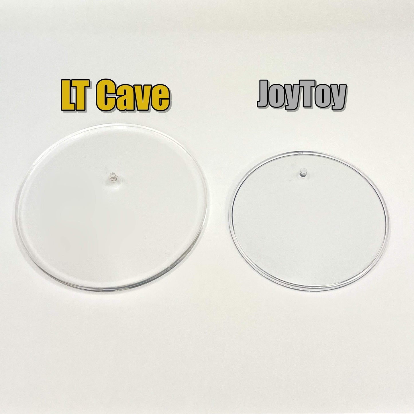 LT Cave 10pcs Acrylic Display Stand Base Plate for Action Figure