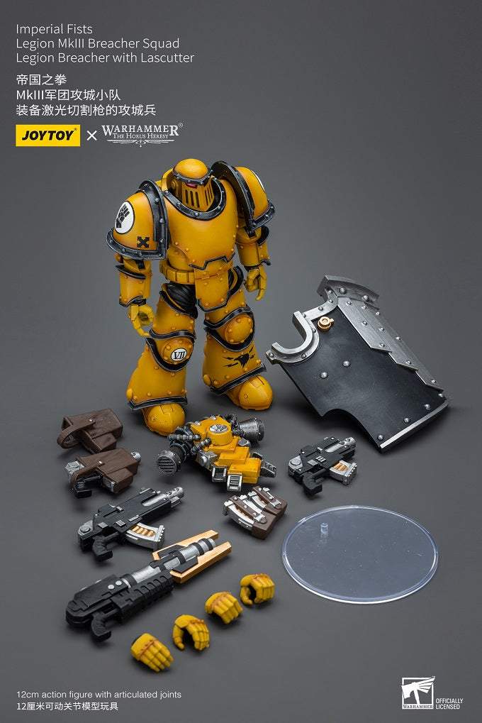 Imperial Fists Legion MkIII Breacher Squad Legion Breacher with Lascutter - Warhammer The Horus Heresy Action Figure By JOYTOY