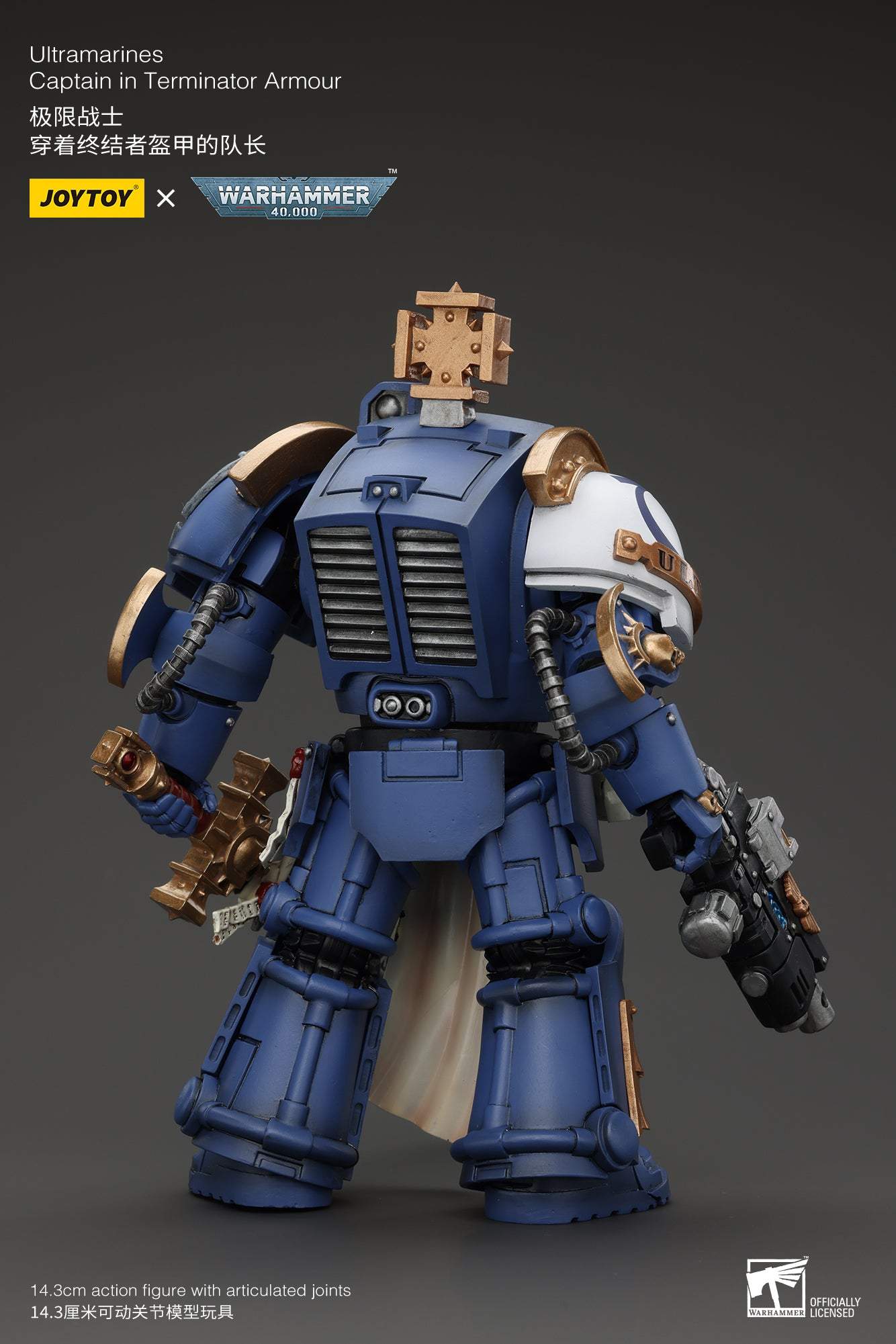 Ultramarines Captain In Terminator Armor - Warhammer 40K Action Figure By JOYTOY