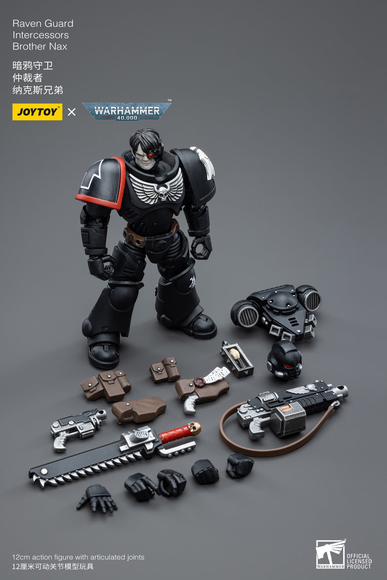 1/18 JoyToy Warhammer40K Raven Guard Intercessors Brother Nax
