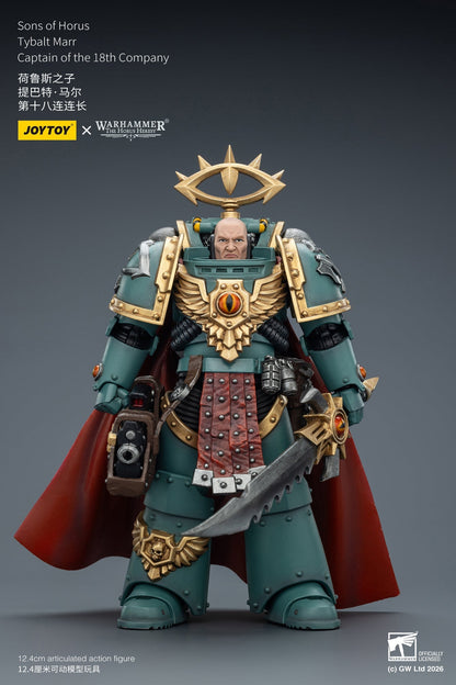 Sons of Horus Tybalt Marr Captain of the 18th Company & Sons of Horus Siege Breaker- Warhammer "The Horus Heresy" Action Figure By JOYTOY