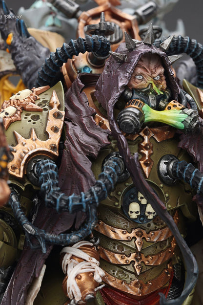 Mortarion, Daemon Primarch of Nurgle with Ancient weapons‘The Lantern' and ‘Silence' - "Warhammer 40K" 1/18 Action Figure By JOYTOY