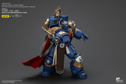 Ultramarines Marneus Calgar, Chapter Master with MKX Gravis Armor and Gauntlets of Ultramar- Warhammer SPACE MARINE II 1/18 Action Figure By JOYTOY