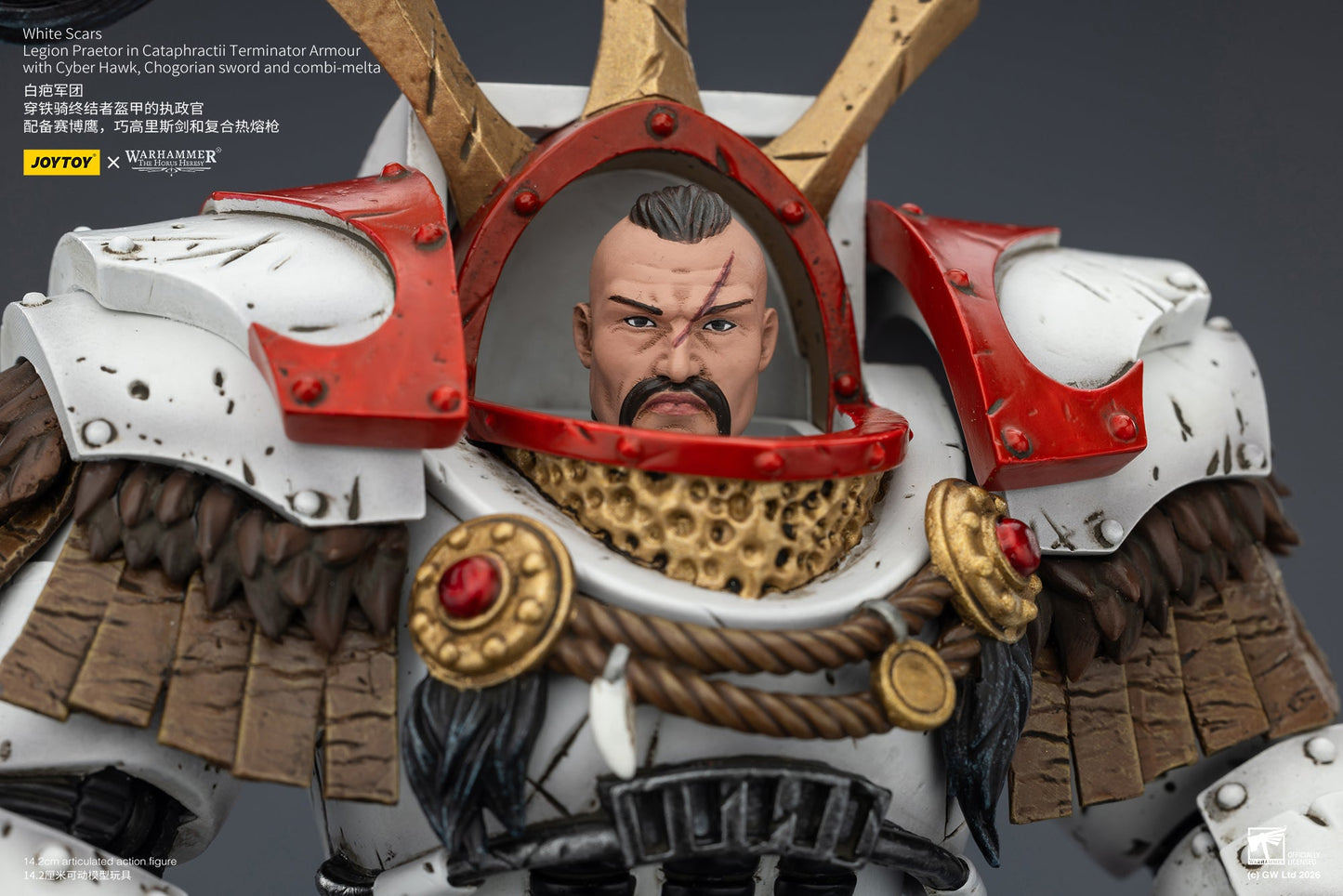 White Scars Stormseer Consul & Legion Praetor -Warhammer 40k 1/18 Action Figure By JOYTOY