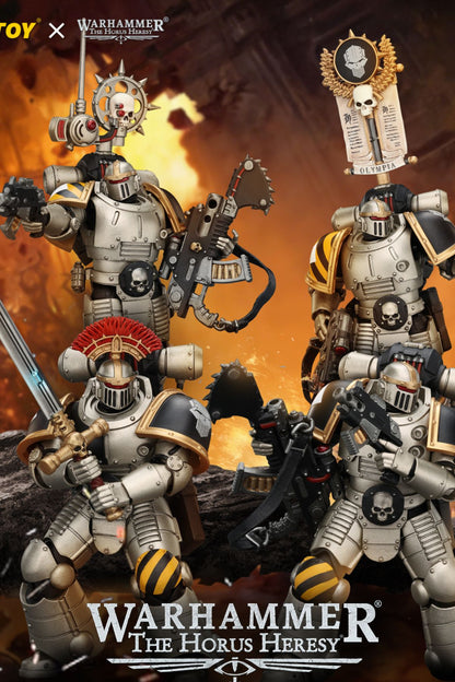 Iron Warriors Mkll Tactical Sergeant & Legionary - Primarch-Warhammer 40k 1/18 Action Figure By JOYTOY