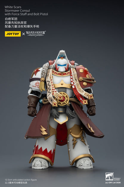 White Scars Stormseer Consul & Legion Praetor -Warhammer 40k 1/18 Action Figure By JOYTOY