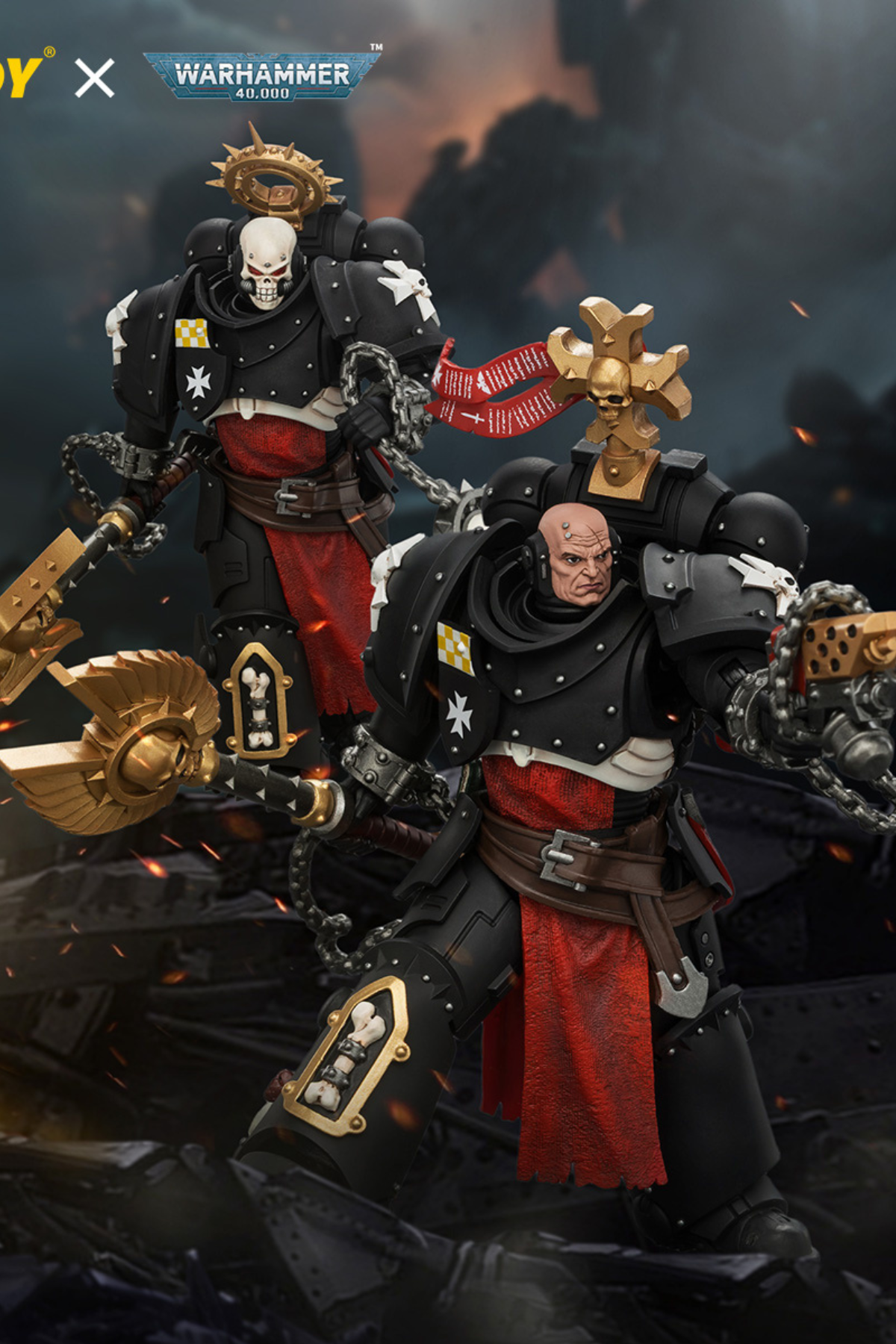 Black Templars Execrator - Warhammer 40K 1/18 Action Figure By JOYTOY