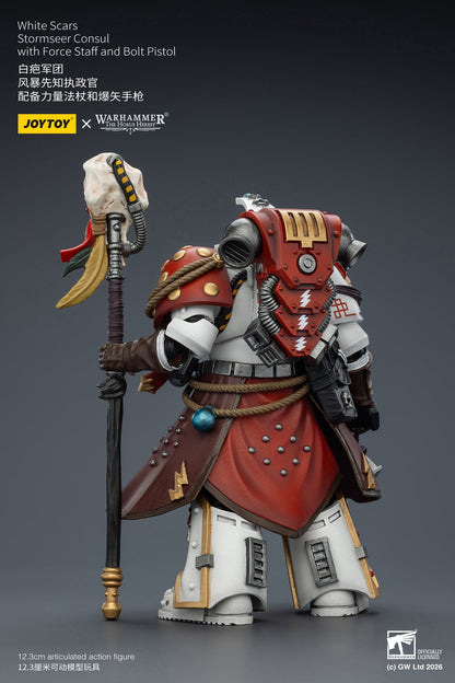 White Scars Stormseer Consul & Legion Praetor -Warhammer 40k 1/18 Action Figure By JOYTOY