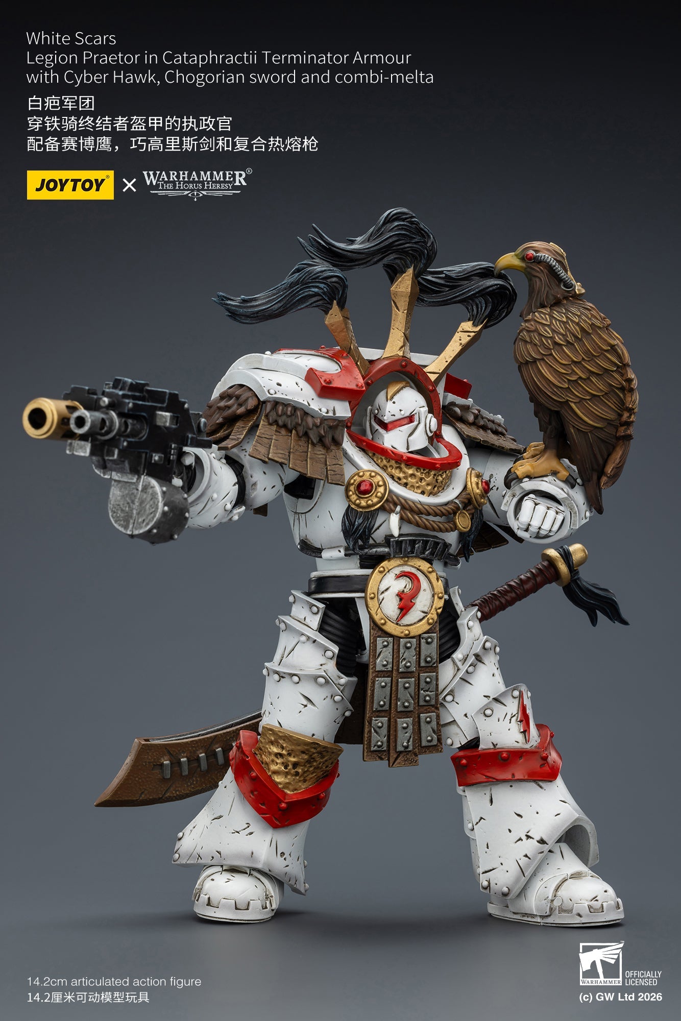 White Scars Stormseer Consul & Legion Praetor -Warhammer 40k 1/18 Action Figure By JOYTOY