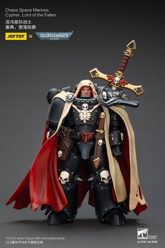 Chaos Space Marines Cypher, Lord of the Fallen-1/18 warhammer 40k Action Figure By JOYTOY
