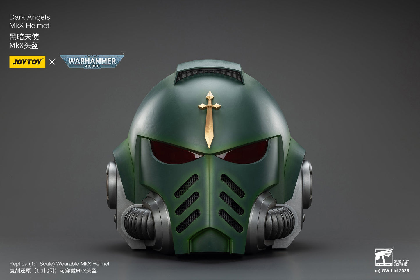 1:1 Dark Angels MkX Helmet-"Warhammer 40,000" 1/1 Action Figure By JOYTOY