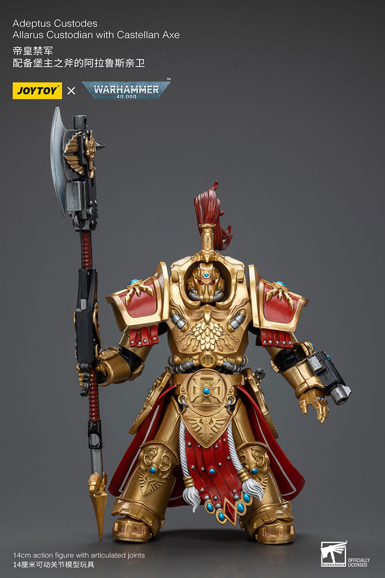 Adeptus Custodes Allarus Custodian with Castellan Axe (EX Ver.) - Warhammer 40K Action Figure By JOYTOY