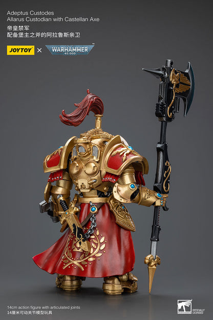 Adeptus Custodes Allarus Custodian with Castellan Axe (EX Ver.) - Warhammer 40K Action Figure By JOYTOY