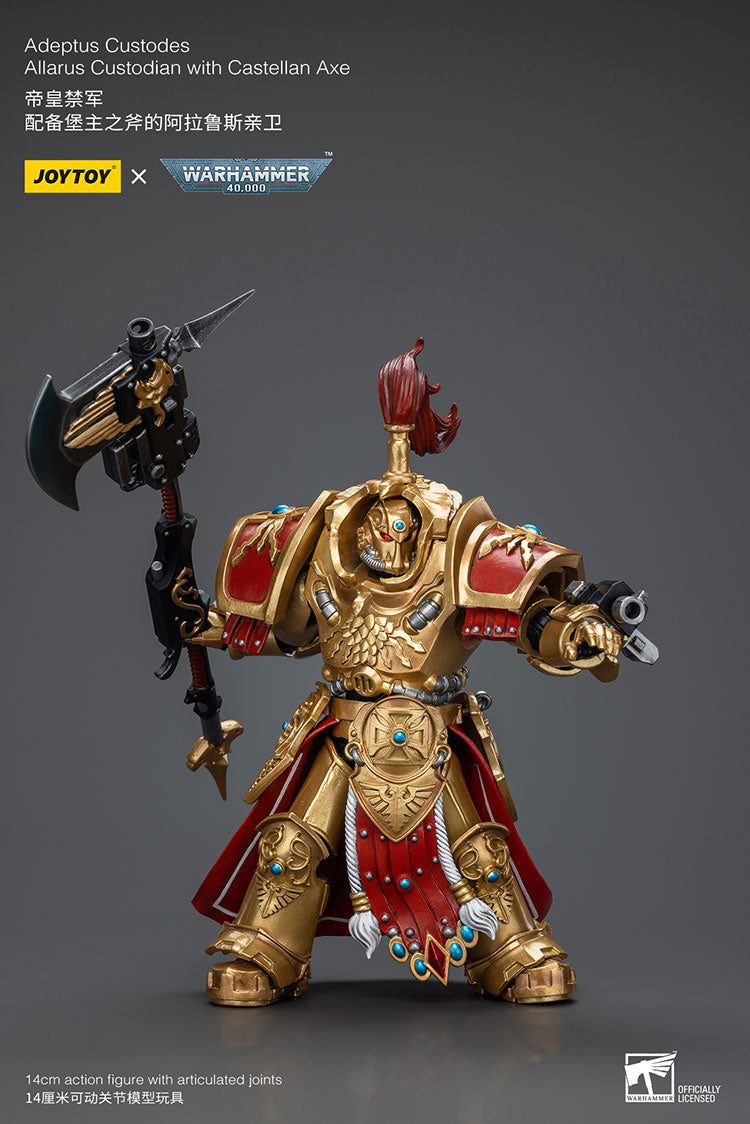 Adeptus Custodes Allarus Custodian with Castellan Axe (EX Ver.) - Warhammer 40K Action Figure By JOYTOY