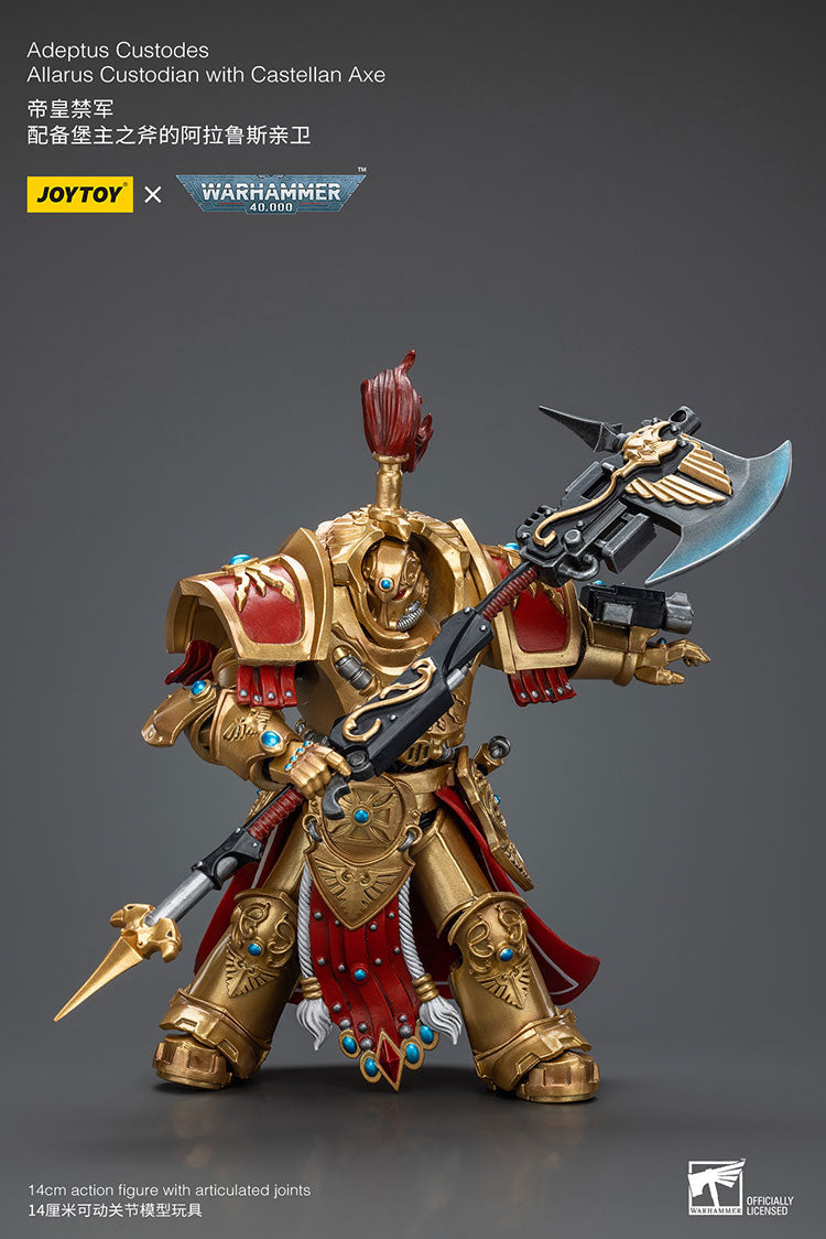 Adeptus Custodes Allarus Custodian with Castellan Axe (EX Ver.) - Warhammer 40K Action Figure By JOYTOY