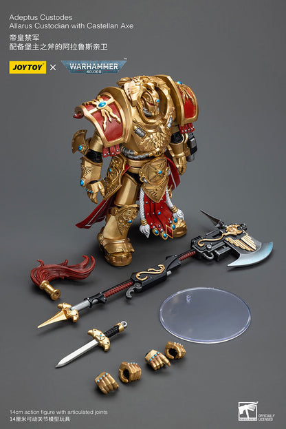 Adeptus Custodes Allarus Custodian with Castellan Axe (EX Ver.) - Warhammer 40K Action Figure By JOYTOY