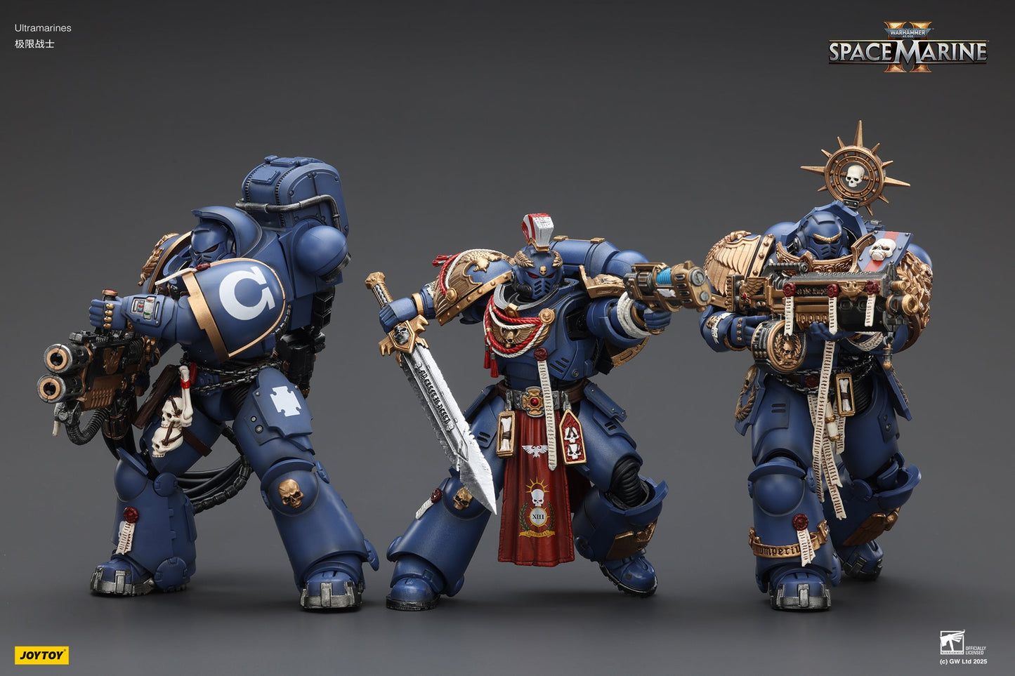 Ultramarines Heavy Relic Primus Armor with Heavy Relic Bolt Rifle - "Warhammer 40,000" 1/18 Action Figure By JOYTOY