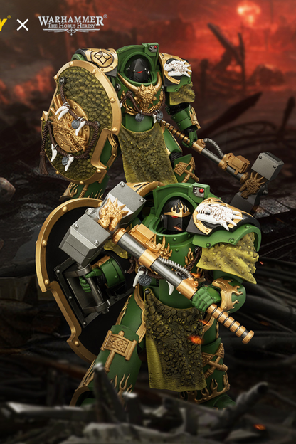 Salamanders Firedrake Terminator 1 & Terminator 2 - "The Horus Heresy" Warhammer 40k 1/18 Action Figure By JOYTOY
