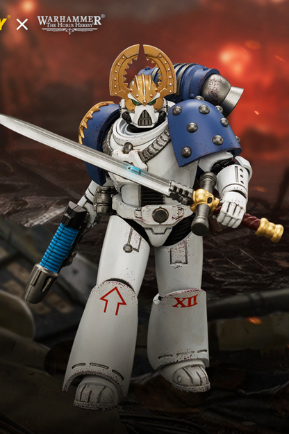 World Eaters MKVI Tactical Sergeant with Plasma Pistol and Power Sword - Warhammer "The Horus Heresy" 1/18 Action Figure By JOYTOY