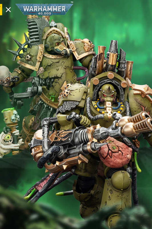 Death Guard Foul Blightspawn with Plague Sprayer-"Warhammer 40,000" 1/18 Action Figure By JOYTOY