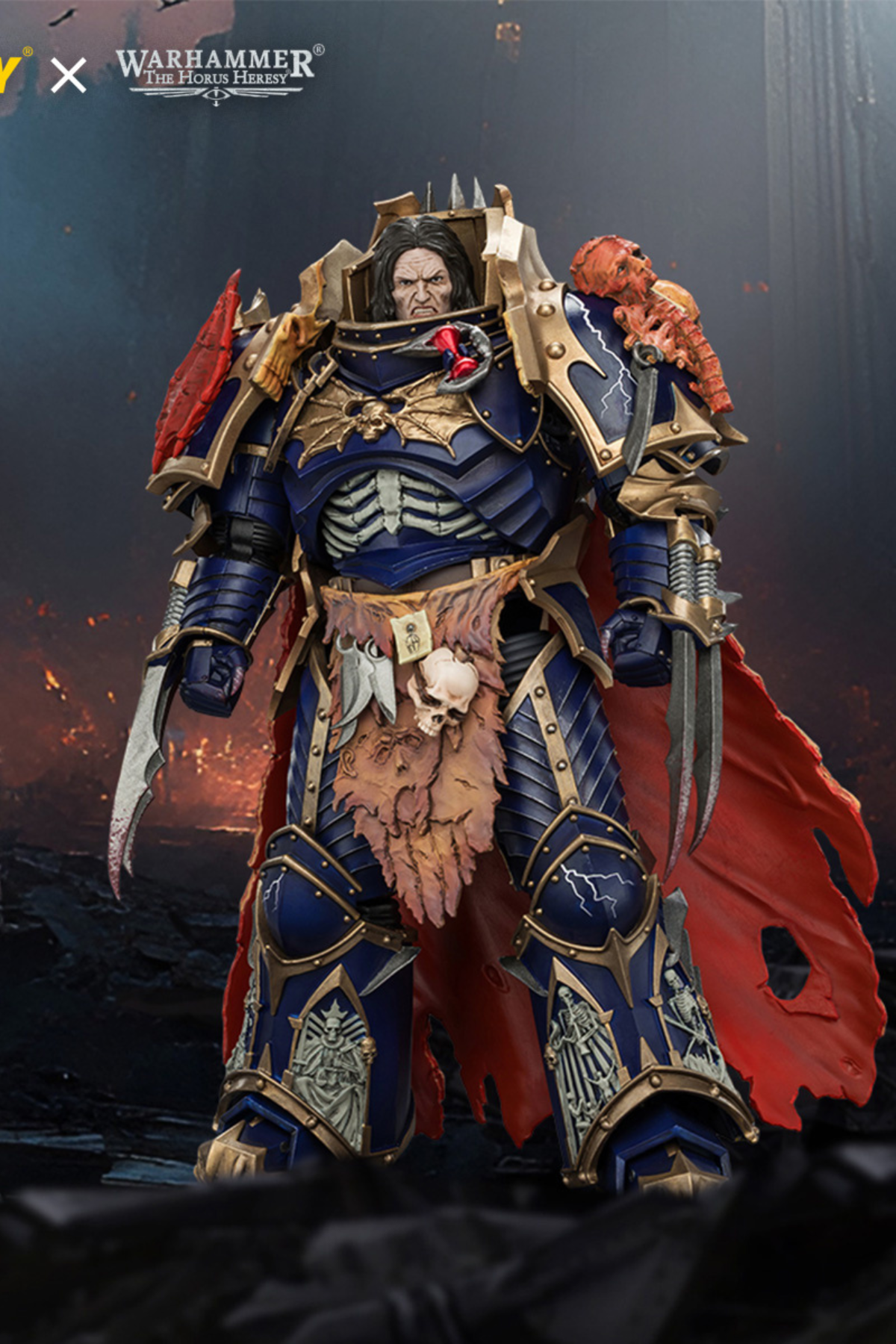 Night Lords Konrad Curze Primarch of the Night Lords Legion - "The Horus Heresy" Warhammer 1/18 Action Figure By JOYTOY