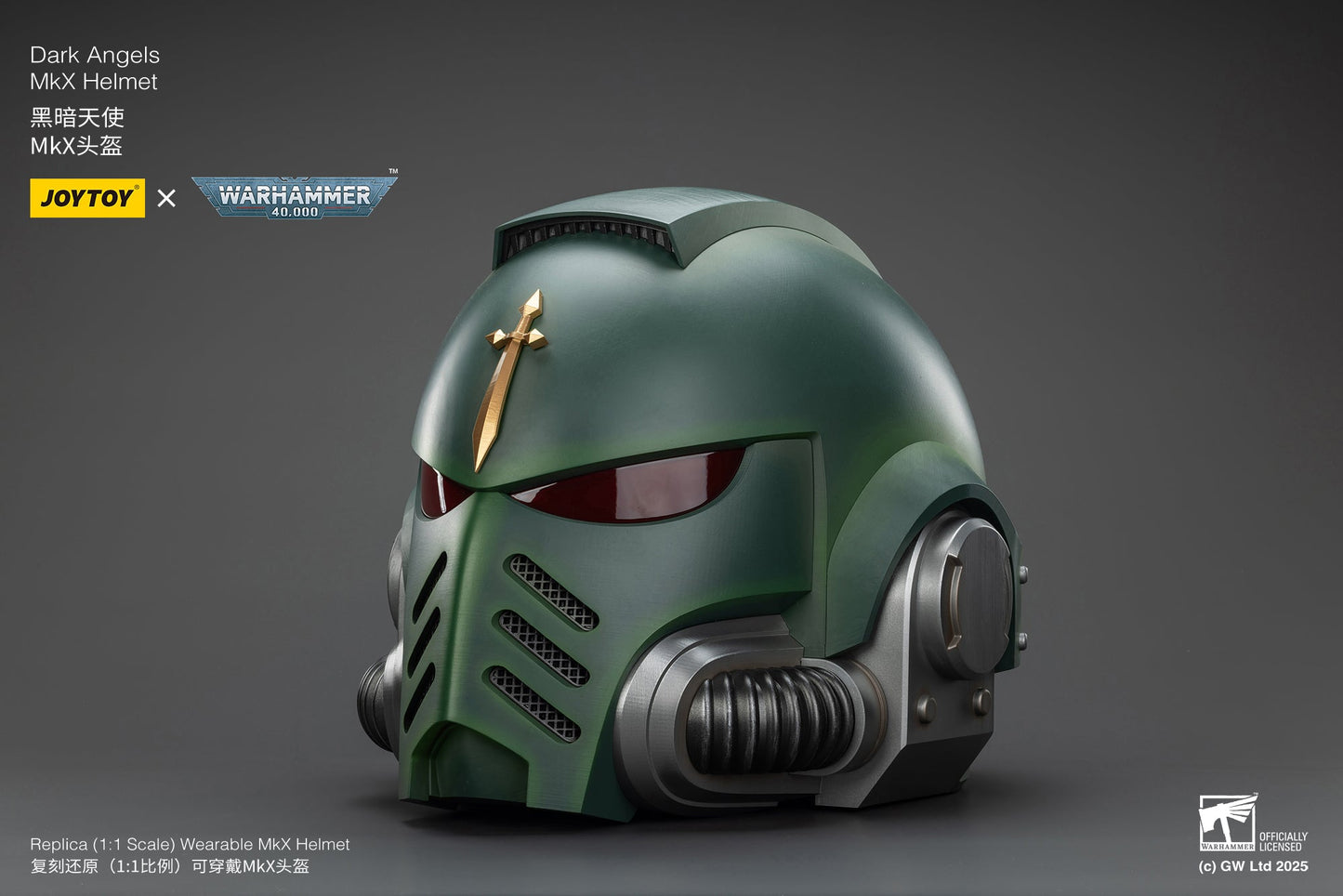 1:1 Dark Angels MkX Helmet-"Warhammer 40,000" 1/1 Action Figure By JOYTOY