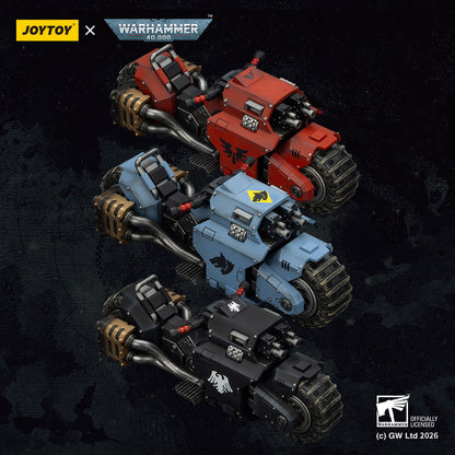 Raider-pattern Combat Bike with twin-linked bolt rifles-Warhammer 40k 1/18 Action Figure By JOYTOY