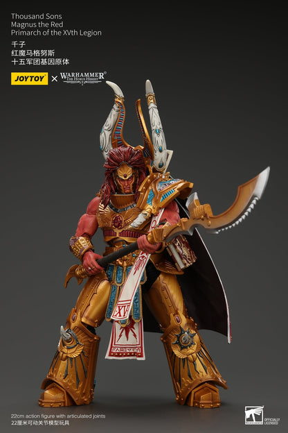 (RE-RUN SEP)Thousand sons Magnus the Red Primarch of the XVth Legion - "The Horus Heresy" Warhammer 40k Action Figure By JOYTOY