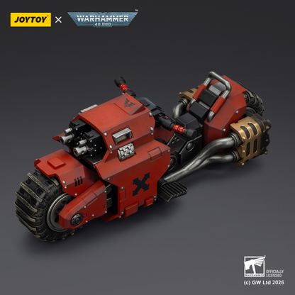 Raider-pattern Combat Bike with twin-linked bolt rifles-Warhammer 40k 1/18 Action Figure By JOYTOY
