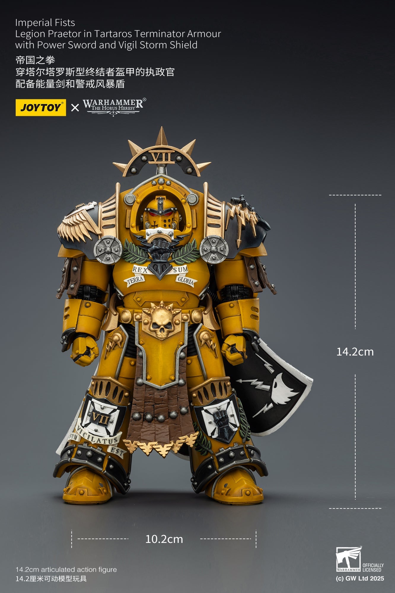 "The Horus Heresy" Imperial Fists -Warhammer 40k 1/18 Action Figure By JOYTOY