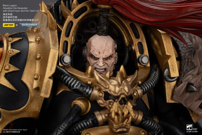 Black Legion abaddon the Despoiler with Drach'nyen and the Talon of Horus - "Warhammer 40K" 1/18 Action Figure By JOYTOY