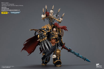 Black Legion abaddon the Despoiler with Drach'nyen and the Talon of Horus - "Warhammer 40K" 1/18 Action Figure By JOYTOY