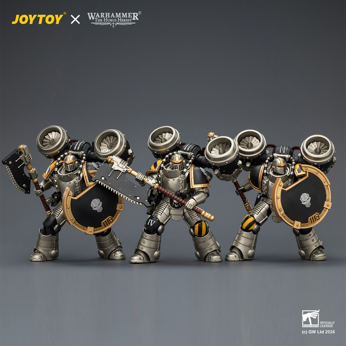 Iron Warriors MkII Assault Sergeant & Legionary - Primarch-Warhammer 40k 1/18 Action Figure By JOYTOY