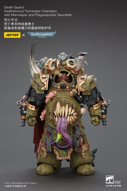 Death Guard Deathshroud Terminator Set - "Warhammer 40,000" 1/18 Action Figure By JOYTOY
