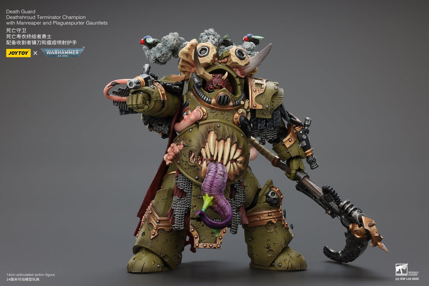 Death Guard Deathshroud Terminator Set - "Warhammer 40,000" 1/18 Action Figure By JOYTOY