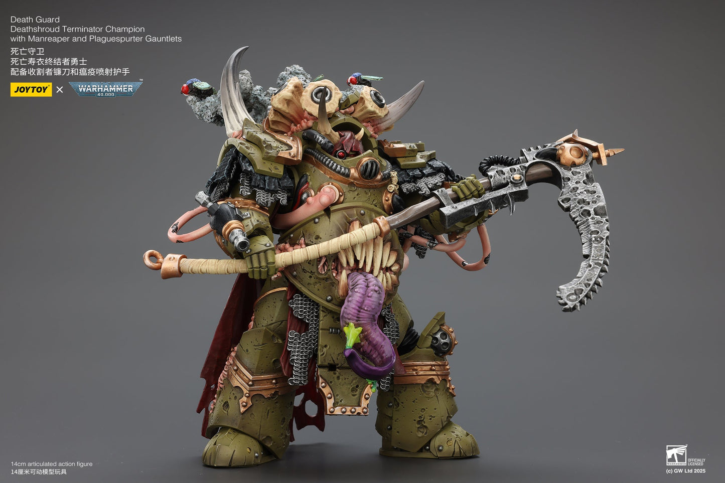 Death Guard Deathshroud Terminator Set - "Warhammer 40,000" 1/18 Action Figure By JOYTOY