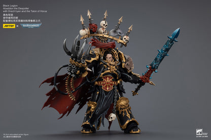 Black Legion abaddon the Despoiler with Drach'nyen and the Talon of Horus - "Warhammer 40K" 1/18 Action Figure By JOYTOY