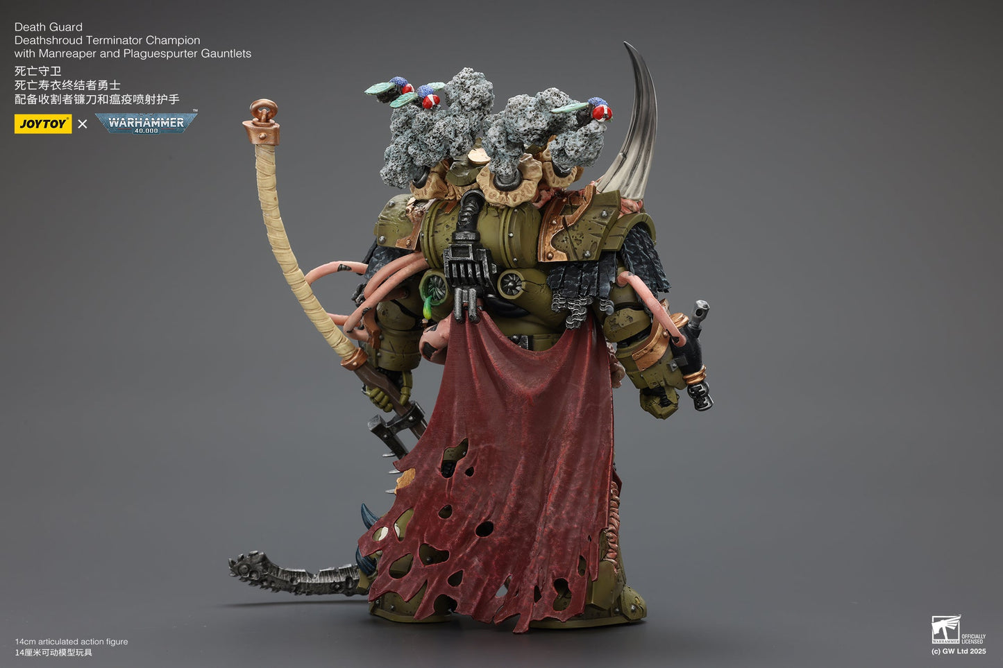 Death Guard Deathshroud Terminator Set - "Warhammer 40,000" 1/18 Action Figure By JOYTOY
