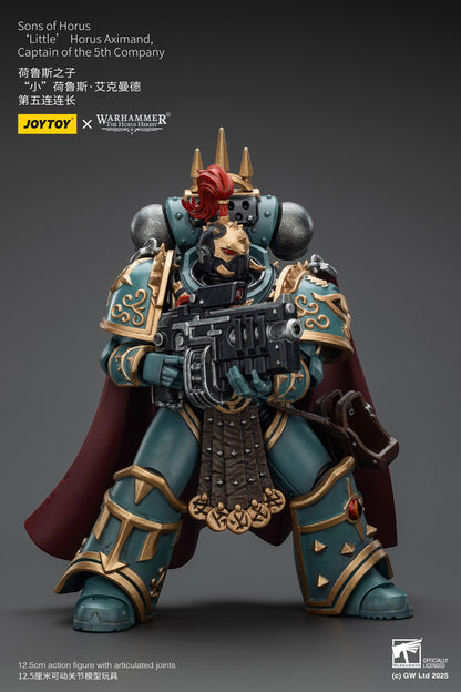 Sons of Horus 'Little’ Horus Aximand,Captain of the 5th Company-1/18 Warhammer "The Horus Heresy" Action Figure By JOYTOY